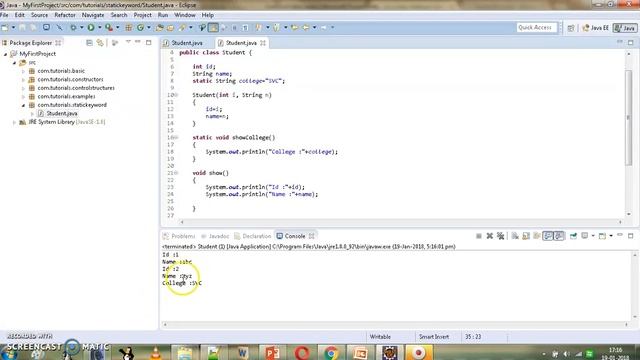 Core Java 30 - Static Method смотреть онлайн