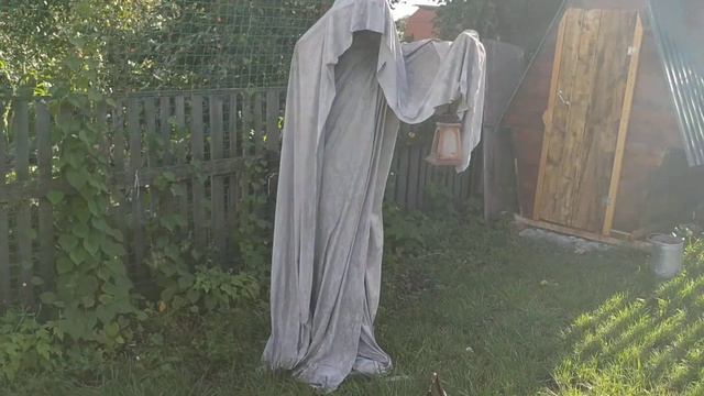 Светильник призрак из проволоки дерева укрывного материала и цемента смотреть онлайн