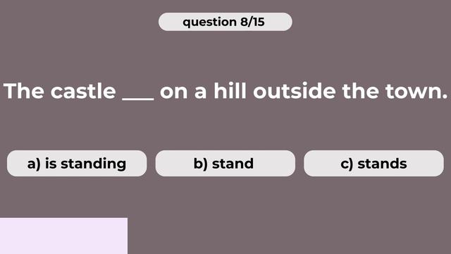 Present Simple and Present Continuous PART 1. Grammar quiz смотреть онлайн
