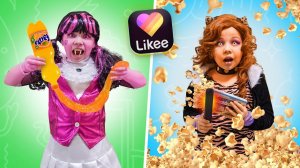 Вампир VS Оборотень - Проверили ВИРУСНЫЕ ЛАЙФХАКИ из LIKEE С ЕДОЙ!!! Это ШОК!!!