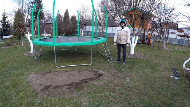 Батут Swollen 12ft. Инструкция по сборке. Обзор. смотреть онлайн