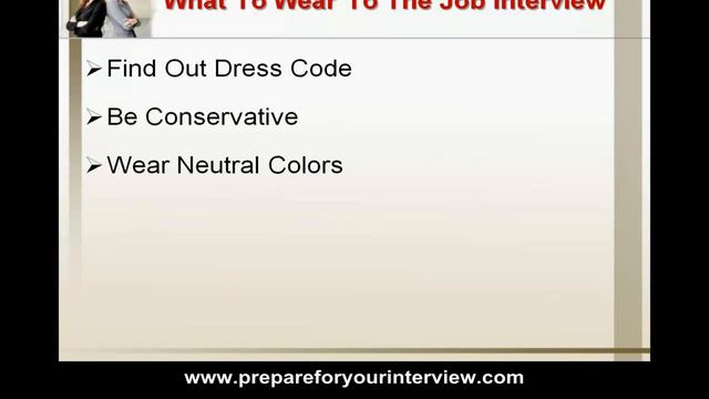 Job Interview Dress Code - What To Wear To The Job Interview смотреть онлайн