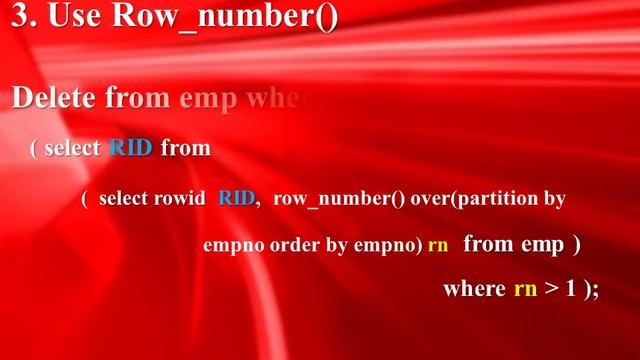 How to Delete the Duplicate Records in oracle SQL смотреть онлайн