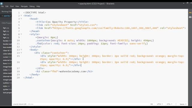 CSS3 tutorial for beginners - css opacity (tutorial - 39) смотреть онлайн