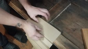 Изготовление меха для гармони, наломка картона. мой способ