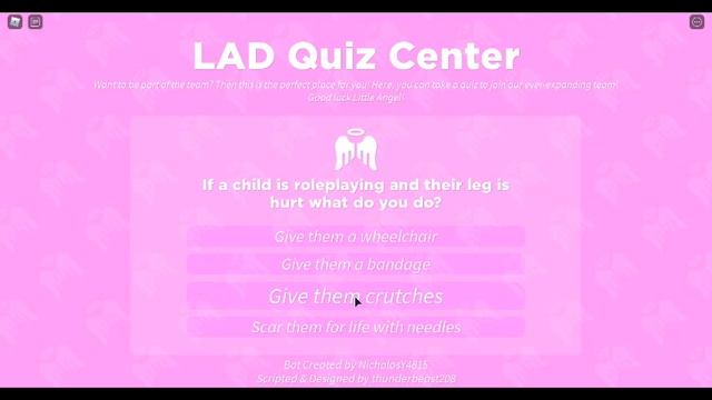 Roblox little angels daycare nurse quiz answers 2021 смотреть онлайн