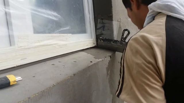 Втапливание диагональных и внутренних косынок по углам оконных проёмов, утепление минеральной ватой смотреть онлайн