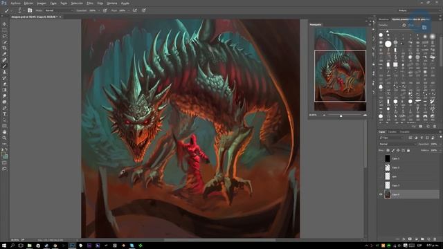 Rebirth Dragon - Speed Painting (#Photoshop) | CreativeStation смотреть онлайн