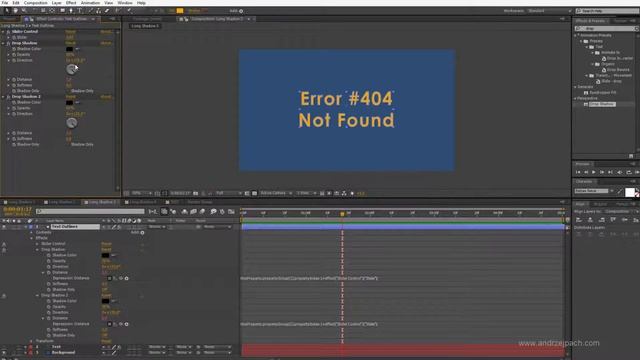 2D Flat Shadows in After Effects - Create them using Drop Shadow effect смотреть онлайн