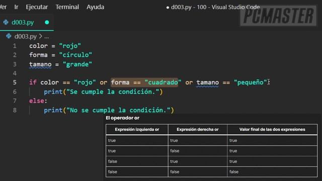 El operador lógico OR - MEGA CURSO PYTHON #32 смотреть онлайн