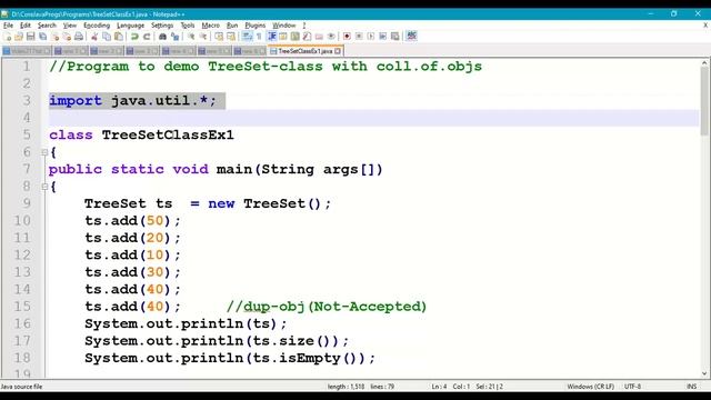217. TreeSet class in Java Collections Framework || Collection & Set interface || java.util package смотреть онлайн