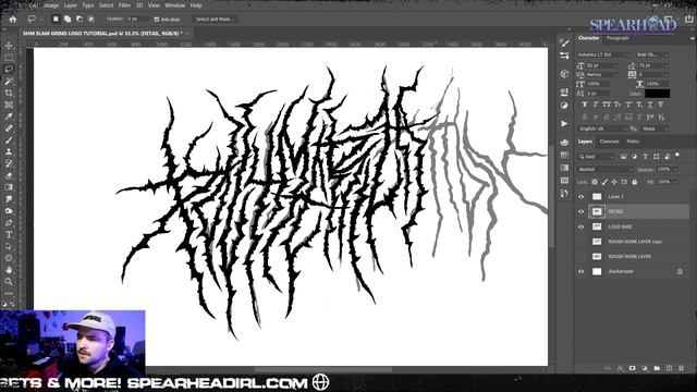 How To Design BRUTAL Slam/Death Metal Logos - Photoshop Tutorial смотреть онлайн