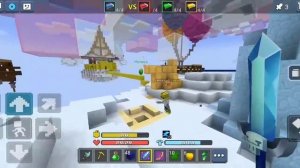 I collected a lot of apples, fireballs and other resources / Bed wars blockman go