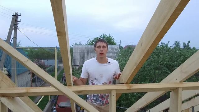 Строительство двухскатной крыши своими руками за 5 дней