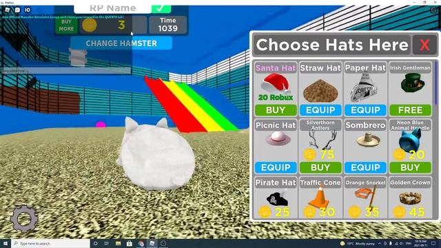 How to get sombrero hat in hamster simulator! смотреть онлайн