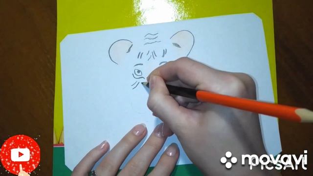 Как нарисовать тигра просто!? смотреть онлайн