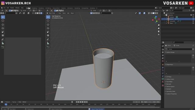 КАК СДЕЛАТЬ СТЕКЛО В BLENDER 2.9+ / Стеклянный стакан | ТАЙМЛАПС смотреть онлайн