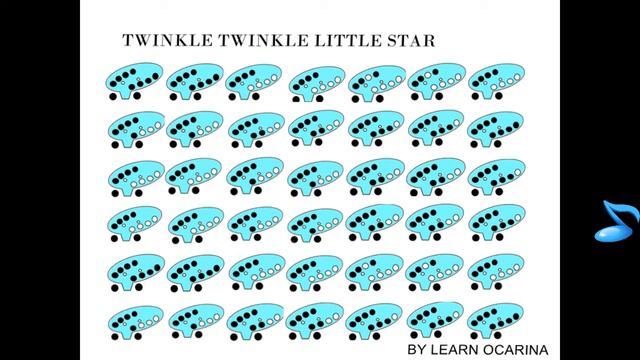 twinkle twinkle little star 12 hole ocarina tabs tutorial смотреть онлайн
