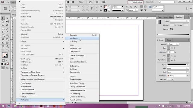 How to change theme on adobe indesign CC /CS6 смотреть онлайн