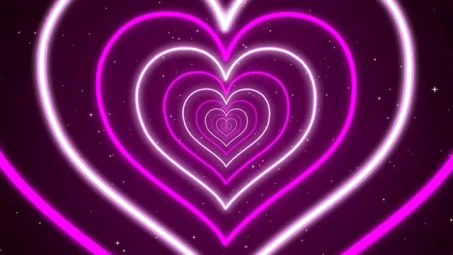 Free Double Neon Pink Lights Love Heart Tunnel TikTok Trend Abstract Background Loop 12h 4k 60fps смотреть онлайн