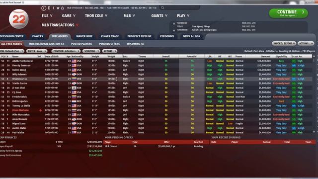 OOTP 22 - San Francisco Giants - GM Only Mode [Episode 31] смотреть онлайн
