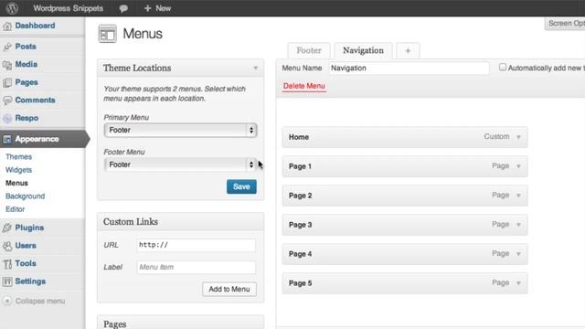 How to Show a Menu in a Wordpress Template - Wordpress Snippets смотреть онлайн