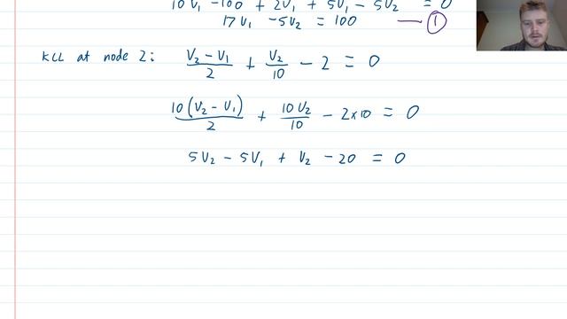 EG1012 Week 3 Video 6 - Further example of the node voltage method смотреть онлайн