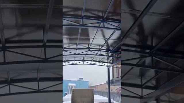 Изготовление и монтаж металлоконструкций, навес для авто