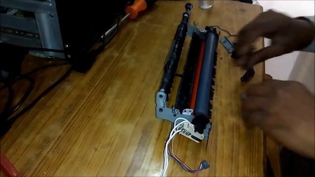 Hp Laserjet 1566 Repairing - Replacing The Fusing Teflon Sleve / Fusing Sleve