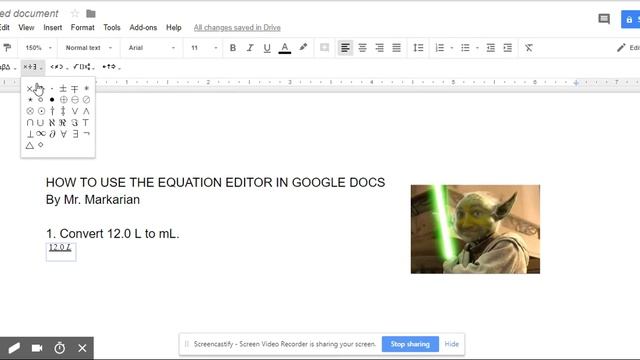 Using Equation Editor in Google Docs смотреть онлайн