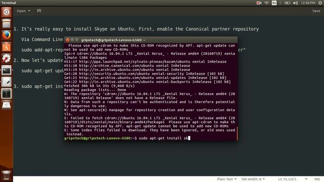 How to Install Skype 4.3 On Ubuntu 16.04 LTS смотреть онлайн