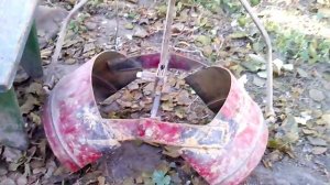 Грейфер для чистки колодца из газового баллона