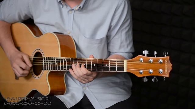 Электроакустика COLOMBO LF 401CEQ дешевая гитара с подключением смотреть онлайн