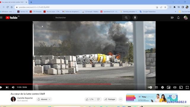 je réagis a la manifestation contre A69 смотреть онлайн