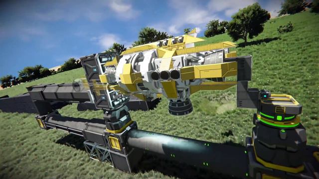 Space Engineers Time Lapse Series: Building A Space Elevator - Resurrecting DaMultiTool Ship EP9 смотреть онлайн