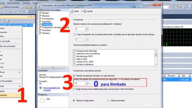 Como aumentar el Time Out en sql server смотреть онлайн