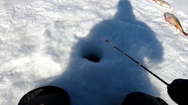 Зимняя рыбалка 1го мая. Icefishing 1st May. DF 38