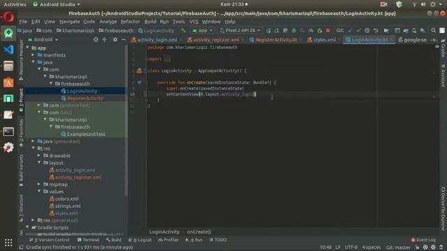 Tutorial Firebase Authentication - 2. Membuat Layout Login & Register - Android Studio Kotlin смотреть онлайн