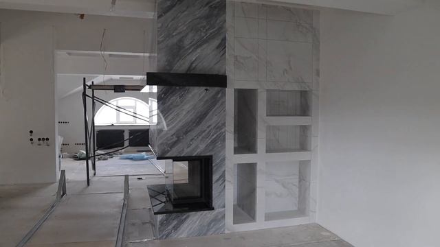 Облицовка камина мрамором и гранитом. смотреть онлайн