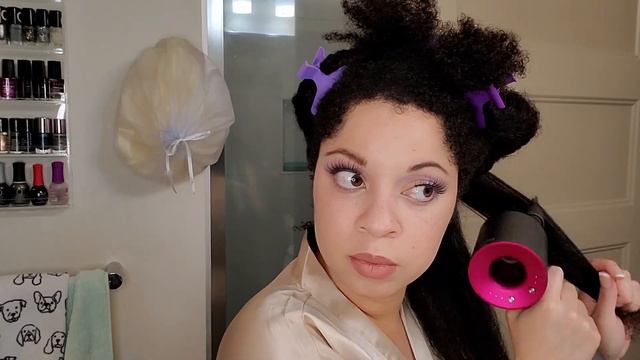 Curly To Straight Routine On Dense Type 4 Hair