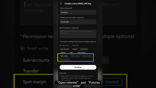 How to Create Bitget API and Bind it to Otrading