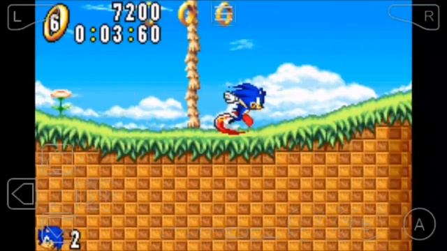 Sonic Advance On Android Emulator (Mobile) смотреть онлайн
