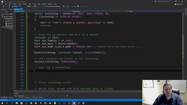 Creating a TCP Server in C++ смотреть онлайн