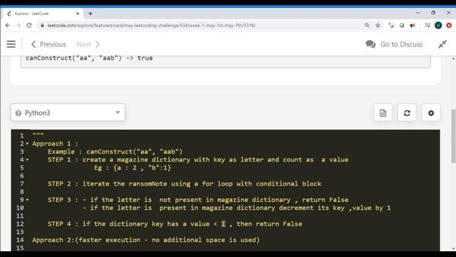 Ransom Note leetcode Python solution(Easy Explaination)- May Day 3 leetcode|Coding Interviews смотреть онлайн