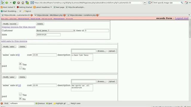 PHP-Business example database forms смотреть онлайн