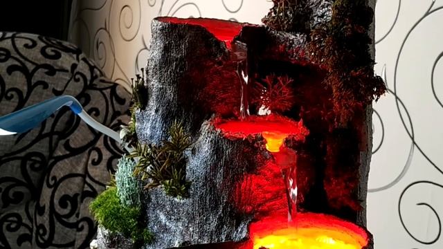 Водопад для небольшого аквариума. (Waterfall In The Aquarium). Куда спрятать внешний фильтр?