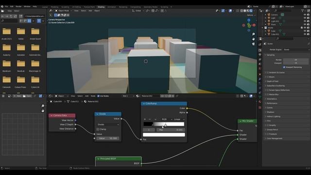 Camera Data Node | Material - Shader Nodes | Nodevember | Blender 3 Tutorial deutsch смотреть онлайн