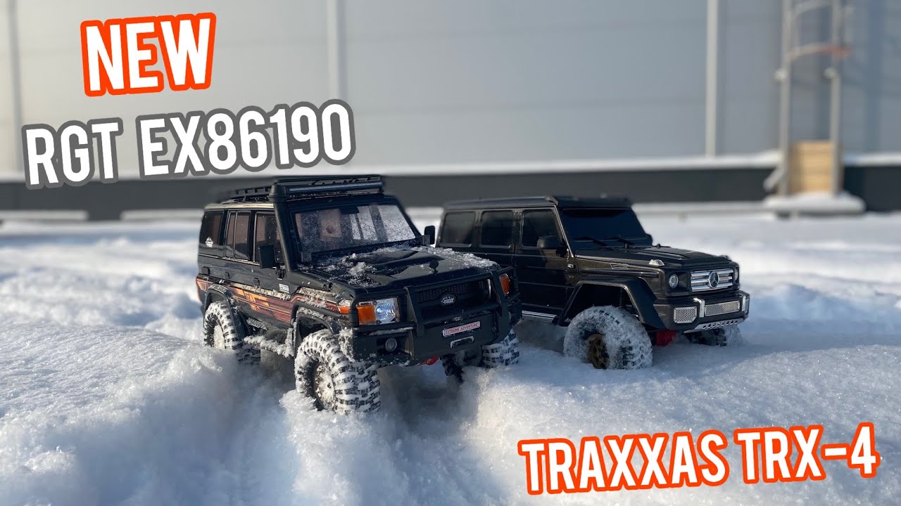 TRAXXAS TRX-4 vs RGT EX86190 LC76 RESCUER - ЭТО ОЧЕНЬ СИЛЬНЫЕ ВНЕДОРОЖНИКИ! но увы... смотреть онлайн