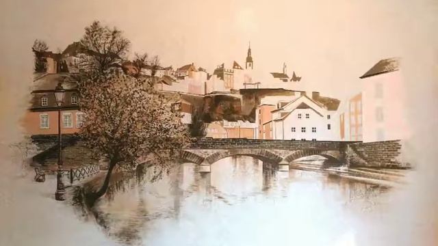 Роспись стены в кухне. Город смотреть онлайн