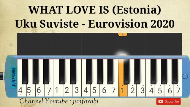 WHAT LOVE IS (Estonia) - Uku Suviste - Eurovision 2020 - instrumental melodika смотреть онлайн